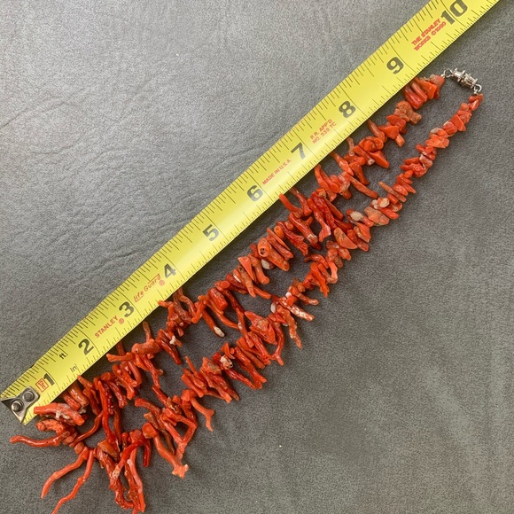 Orange Coral Necklace - Picture 2 of 2